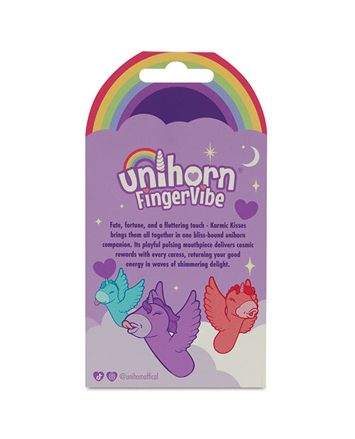 Creative Conceptions Unihorn Karmic Kisses Finger Vibrator, Purple