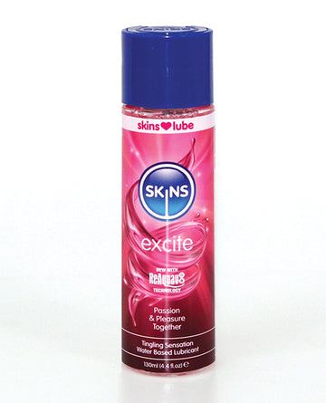 Skins Excite Tingling Water-Based Lubricant, 4.4 oz