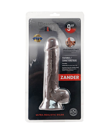 Camtoyz CT-JDI-107-ZANDER Ultra Realistic Dildo - Zander, TPE, Brown