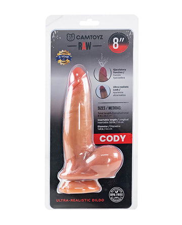 Camtoyz CT-JDI-110-CODY Ultra Realistic Dildo Cody, Silicone, Suction Cup Base
