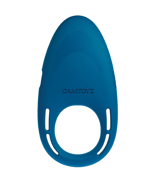 Camtoyz CT-JAP-1134-FLEXRING Pro FlexRing Vibrating Cock Ring, Blue, App-Enabled