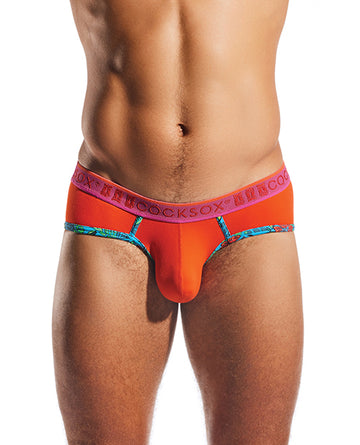 Cocksox CX76N Supplex Sports Brief, Sunset Orange, Medium