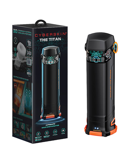 Cyberskin The Titan Automatic Male Masturbator, Heating, Thrusting & Vibrating
