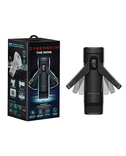 Cyberskin The Wing Automatic Thrusting & Vibrating Masturbator, 9+9 Modes, USB-C