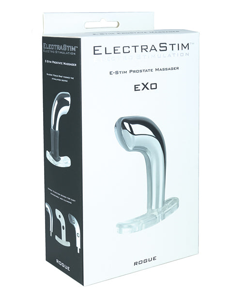 Electrastim EM3196 Exo Rogue Vibrating Prostate Massager, Metal/Silicone