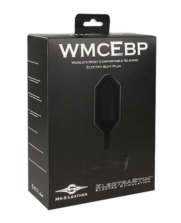 ElectraStim EM3910 Mr. S Leather Electro Butt Plug, Black