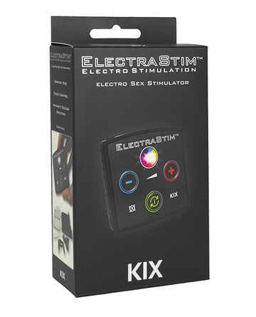 Electrastim EM40 Kix Stimulator, Black, Color-Phase LED, USB Rechargeable