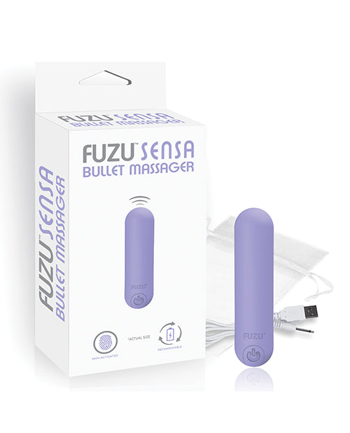 DeeVa Fuzu Sensa Activated Rechargeable Bullet Massager, Pastel Purple