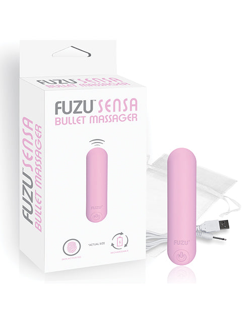 Deeva Fuzu Sensa Rechargeable Bullet Massager, 10 Patterns, Pastel Pink