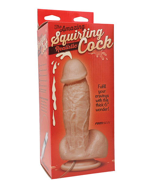 Doc Johnson Realistic Cock w/Splooge Juice, 6", Veined, Suction Cup