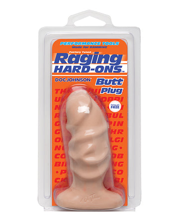Doc Johnson 0279-08 Raging Hard Ons Butt Plug - Large, 4-Inch, Ivory