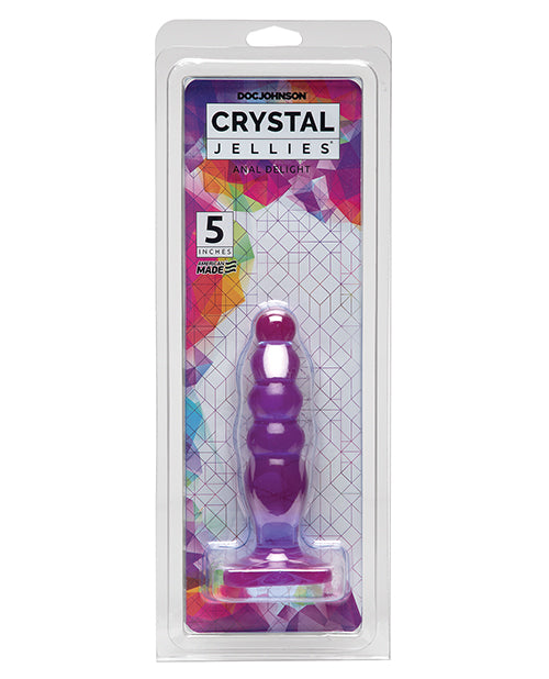 Doc Johnson 0283-03-CD Crystal Jellies 5" Anal Delight, Purple