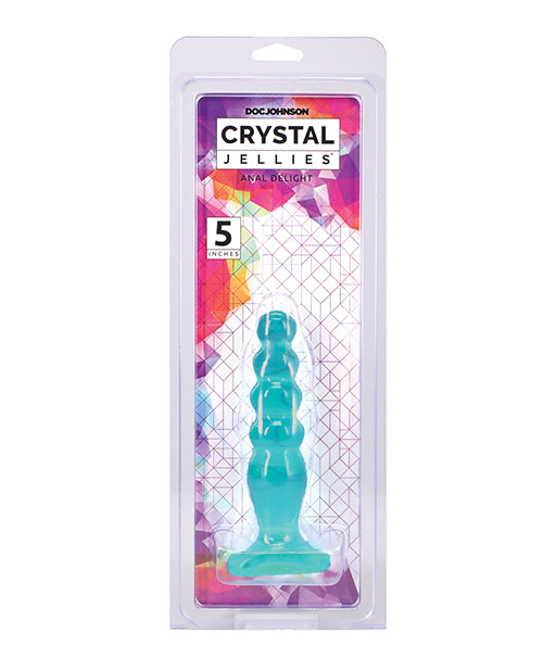 Doc Johnson 0283-15-CD Crystal Jellies Anal Delight 5" Teal