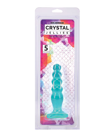 Doc Johnson 0283-15-CD Crystal Jellies Anal Delight 5" Teal