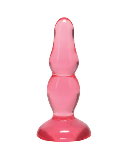 Doc Johnson Crystal Jellies Novice 4 in. Suction-Cup Accessory - Pink
