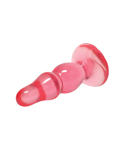 Doc Johnson Crystal Jellies Novice 4 in. Suction-Cup Accessory - Pink
