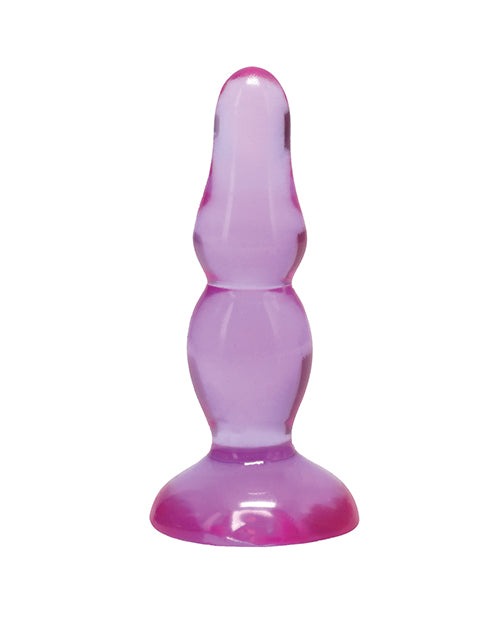 Doc Johnson Crystal Jellies Novice 4 in. Suction-Cup Accessory - Purple