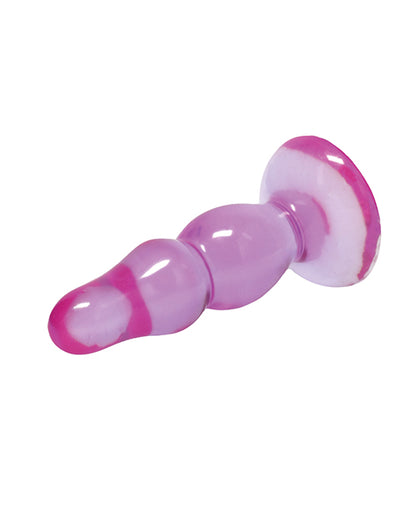 Doc Johnson Crystal Jellies Novice 4 in. Suction-Cup Accessory - Purple