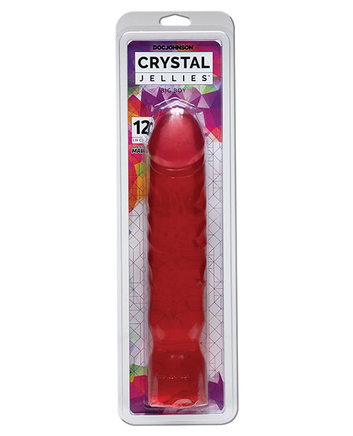 Doc Johnson Crystal Jellies 12-Inch Big Boy Dong - Pink