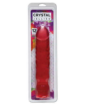 Doc Johnson Crystal Jellies 12-Inch Big Boy Dong - Pink