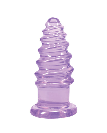 Doc Johnson Crystal Jellies 5 in. Rear Twist – Purple