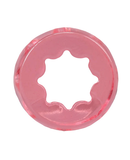 Doc Johnson Crystal Jellies Performance Ring Set, Pink, 3 Designs