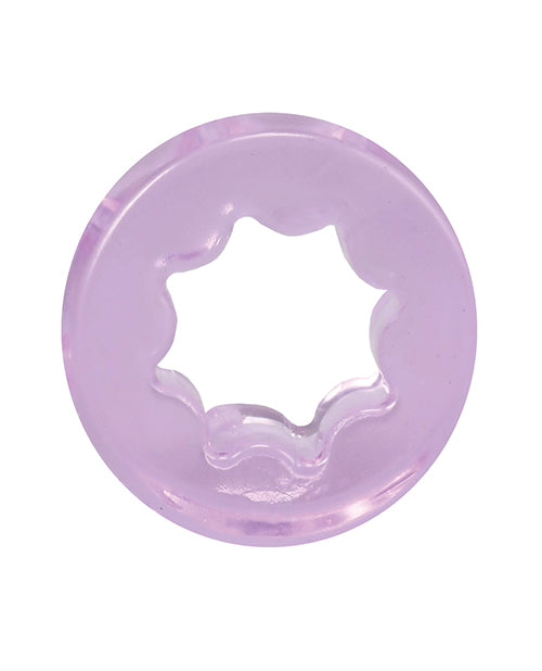 Doc Johnson Crystal Jellies Performance Ring Set, Purple, 3-Piece
