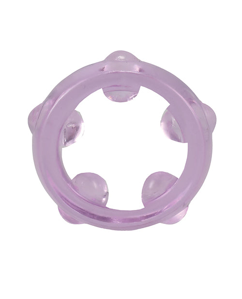 Doc Johnson Crystal Jellies Performance Ring Set, Purple, 3-Piece