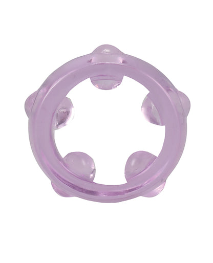 Doc Johnson Crystal Jellies Performance Ring Set, Purple, 3-Piece