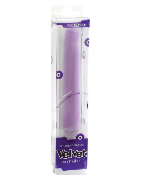 Doc Johnson 0340-02-BX Velvet Touch 7" Vibe, Lavender, Multi-speed