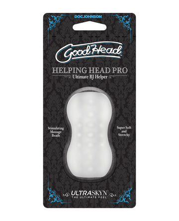 Doc Johnson 0682-25-CD GoodHead Helping Head Pro Stroker, Clear TPE