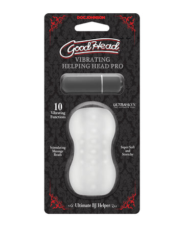 Doc Johnson 0682-26-CD GoodHead Helping Head Pro Vibrating Stroker, 3-Inch