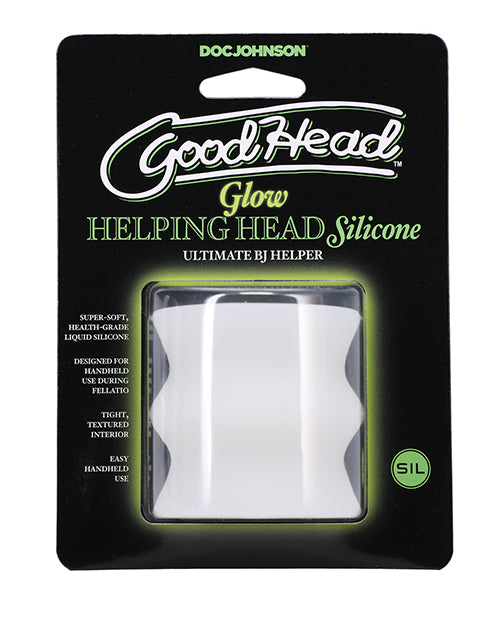 Doc Johnson 0682-28-CD Silicone Glow Helping Head, Glow-in-the-dark