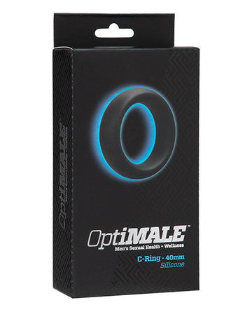 Doc Johnson OptiMALE C-Ring Thick, 40mm Black – Phthalate-Free Silicone