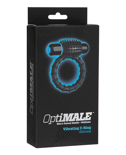 Doc Johnson 0690-20-BX OptiMale Vibrating C Ring, Black, 10 Functions