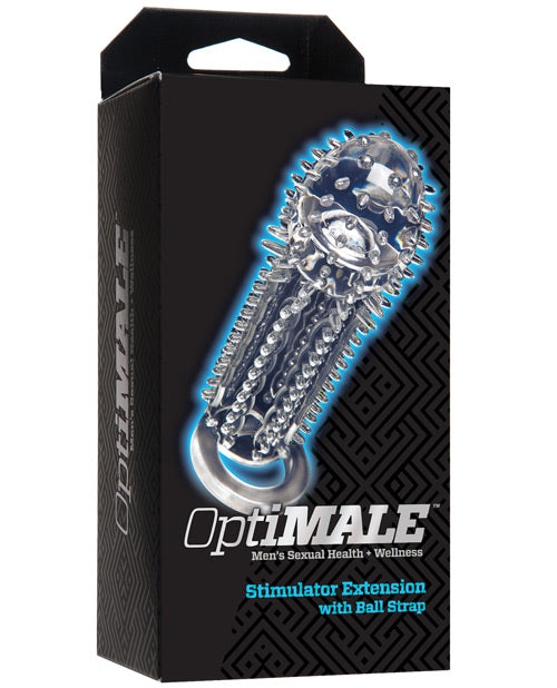 Doc Johnson 0690-41-BX OptiMale Stimulator Extension, Clear TPR