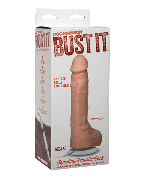 Doc Johnson 0735-01-BX Realistic Cock Squirter, 8.5 Inch, Ivory PVC