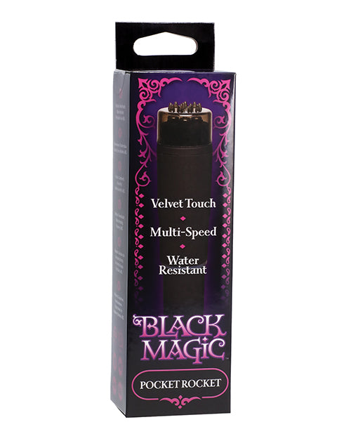 Doc Johnson 0951-13-BX Black Magic Pocket Rocket, Waterproof ABS Plastic
