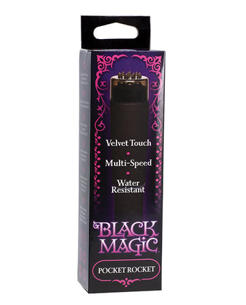 Doc Johnson 0951-13-BX Black Magic Pocket Rocket, Waterproof ABS Plastic