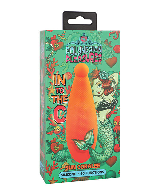 Doc Johnson 1000-08-BX Sun Coralee Nudibranch Vibe, Orange Silicone
