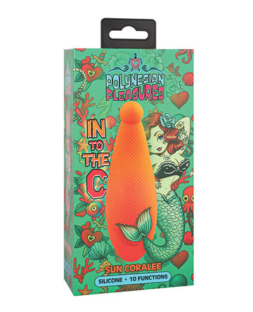 Doc Johnson 1000-08-BX Sun Coralee Nudibranch Vibe, Orange Silicone