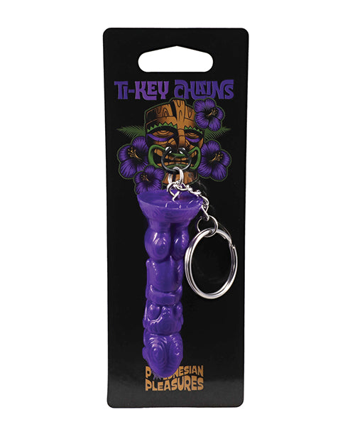 Doc Johnson Polynesian Pleasures TI-Key Chain - Uhane Ino Spirit Idol, Purple