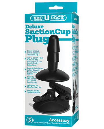 Doc Johnson 1010-14-BX Vac-U-Lock Deluxe Suction Cup Accessory, Black, PVC