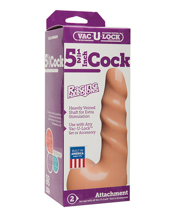 Doc Johnson 1015-23-BX Raging Hard-On Realistic Cock, 5.5" Ivory