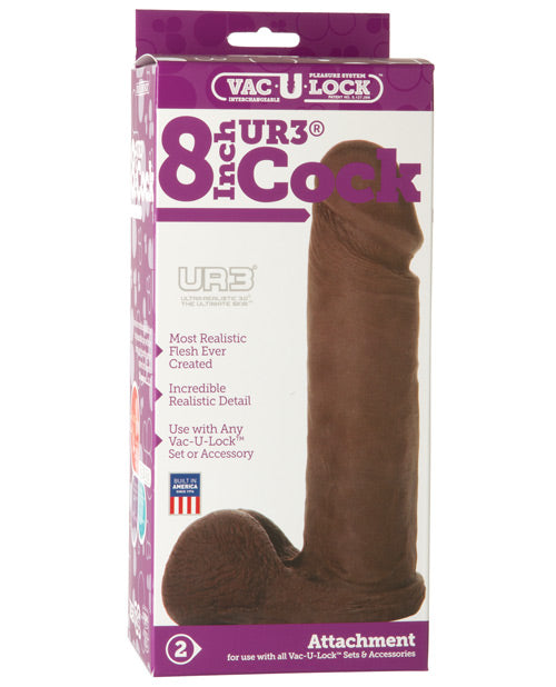 Doc Johnson 1015-31-BX ULTRASKYN Cock Attachment, 8 Inch, Black, TPE