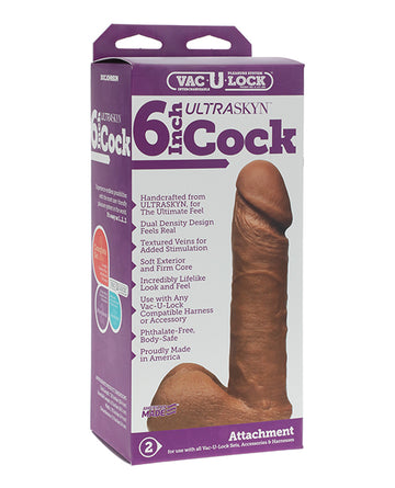 Doc Johnson 1015-32-BX ULTRASKYN Realistic Cock Attachment, Brown, TPE