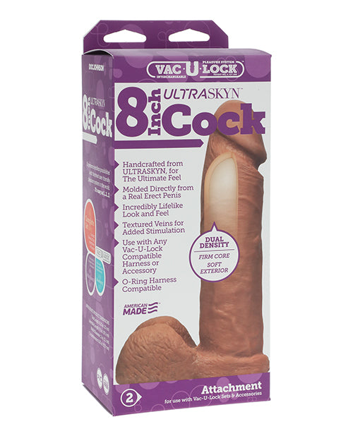 Doc Johnson 1015-33-BX ULTRASKYN 8-Inch Cock Attachment, Brown