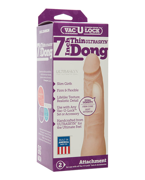 Doc Johnson 1015-40-BX ULTRASKYN Dong Attachment, 7 Inch, White, TPE