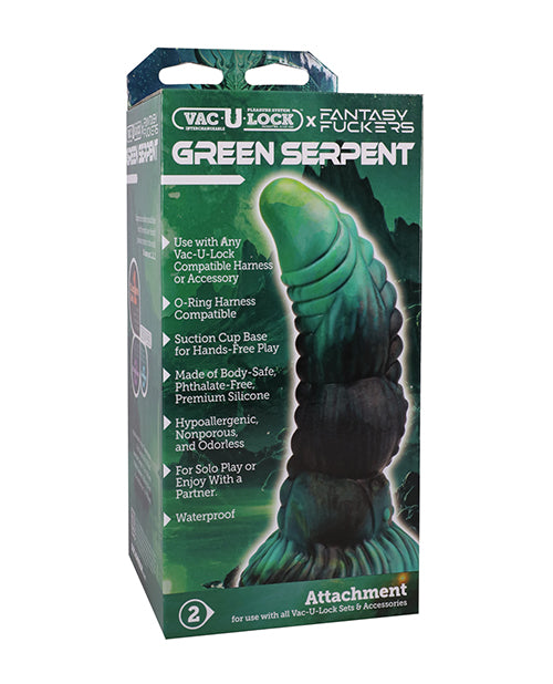 Doc Johnson 1017-02-BX Green Serpent Silicone Toy