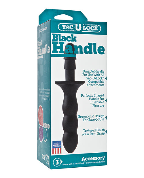 Doc Johnson DJ1090-16-BX Vac-U-Lock Handle, Black PVC